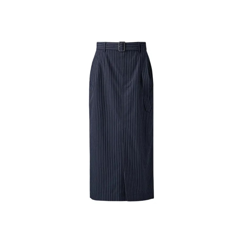 Nwt Uniqlo X Clare Waight Keller C Collection Long Skirt Indigo Blue Us Size 32”